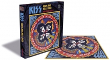 ZEE PRODUCTIONS RSAW067PZ KISS ROCK AND ROLL OVER PUZZLE 500 PIEZAS