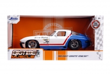 JADA 31666 1:24 BTM W157 1963 CORVETTE STINGRAY GLOSSY WHITE