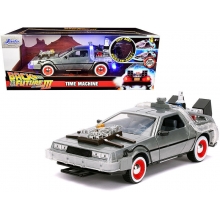 JADA 32166 1:24 BACK TO THE FUTURE PART III TIME MACHINE W LIGHT DELOREAN