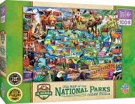 MASTERPIECES 11942 NATIONAL PARKS MAP PUZZLE 100 PIEZAS