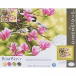 DIMENSIONS 91735 CHICKADEES & MAGNOLIAS PAINT BY NUMBER ( 14PULGX11PULG )