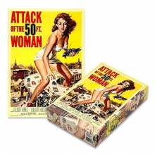 AQUARIUS 3185287 ATTACK OF THE 50FT WOMAN ( 500 PIECE JIGSAW PUZZLE )