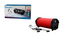 PHILCO 32PLCPX56R PARLANTE BAZOOKA BLUE TOOTH PX56 CON AUDIFONO Y LINTERNA ROJA