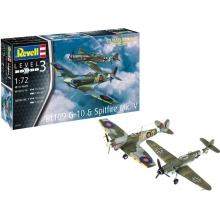 REVELL 03710 COMBAT SET MESSERSCHMITT BF109G 10 & SPITFIRE MK V 1:72