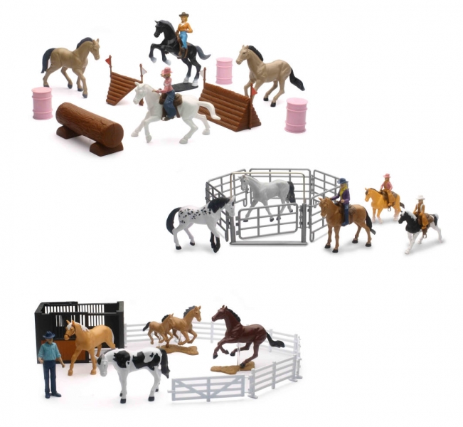 Coffret : Personnage avec cheval et accessoires bworld - BRUDER WORLD - Mixte - 4 ans et plus