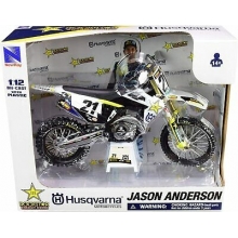 NEWRAY 58233 1:12 ROCKSTAR HUSQVARNA TEAM BIKE 2020 ( JASON ANDERSON )