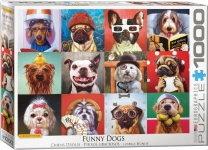 EUROGRAPHICS 6000-5523 FUNNY DOGS BY LUCIA HEFFERNAN PUZZLE 1000 PIEZAS