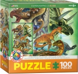 EUROGRAPHICS 6100-0360 HERBIVOROUS DINOSAURS PUZZLE 100 PIEZAS