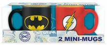 ABYSSE DC COMICS - BATMAN & FLASH ESPRESSO MUG TWIN-PACK
