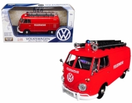 MOTORMAX 79584 1:24 VOLKSWAGEN TYPE 2 ( T1 ) FIRE TRUCK W AERIAL LADDER