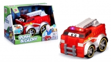 BURAGO 89006 PUSH & GLOW FIRE TRUCK