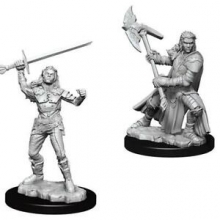 WIZKIDS 73542 D & D NOLZURS MARVELOUS MINIATURES HALF ORC FEMALE FIGHTER