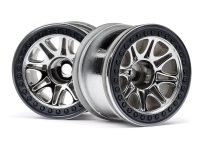 HPI 113336 SPLIT 8 TRUCK WHEEL ( CHROME 2PCS )