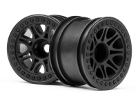 HPI 113337 SPLIT 8 TRUCK WHEEL ( BLACK 2PCS )