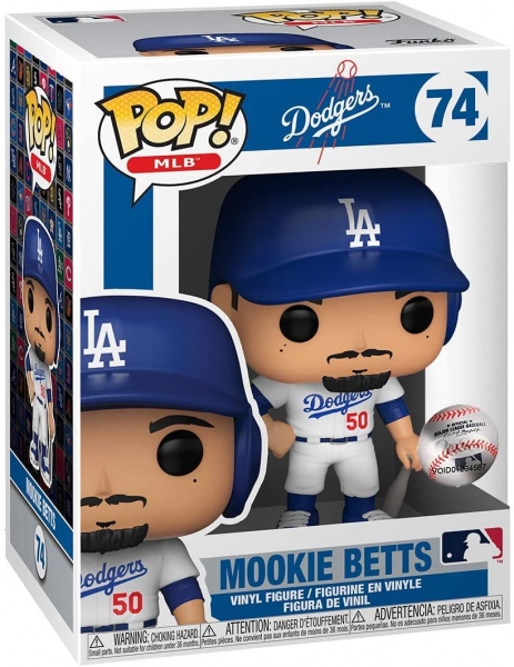 Funko POP! MLB: Mookie Betts & Albert Pujols - Figura Vinile 9,5 Cm, Collezione Dodgers, Regalo Per Fan