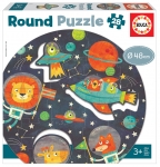 EDUCA 18908 ROUND PUZZLE THE SPACE