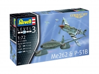 REVELL 03711 1:72 COMBAT SET MESSERSCHMITT ME262 & P 51B MUSTANG