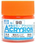MRHOBBY 11293 N98 ACRYSION COLOR FLUORESCENT ORANGE