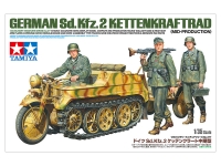 TAMIYA 35377 1:35 GERMAN SDKFZ 2 MID PRODUCTION KETTENKRAFTRAD W TRAILER & 3 SOLDIERS