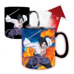 ABYSSE ABYPCK172 NARUTO SHIPPUDEN NARUTO AND SASUKE MAGIC MUG AND COASTER GIFT SET