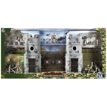 MCTOYS 77068 WORLD PEACEKEEPERS MILITARY BASE GATE ( 3 FIGURES INCLUDED )