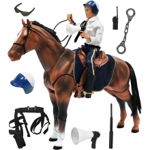 MCTOYS 90179 WORLD PEACEKEEPERS POLICE OFFICER ON HORSE