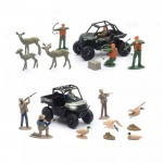 NEWRAY 76085 WILDLIFE HUNTER SET W POLARIS RZR RANGER