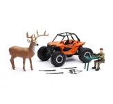 NEWRAY 76526A CAMO POLARIS RZR W FIGURE AND DEER