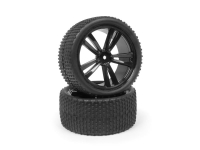 HPI 150086 MAVERICK MOUNTED WHEEL AND TYRE SET ( XB REAR 2PCS )