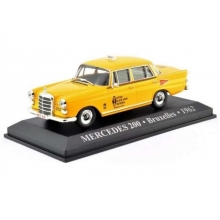 MAGAZINE TX28 1966 MERCEDES 200 BRUXELLES TAXI YELLOW