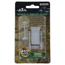 WIZKIDS 73367 DEEP CUTS UNPAINTED MINIATURES MIRROR & BIRD ON STAND