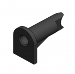 ARTILLERY STEERING TUBE, ABS, BLACK, TITAN EXTRUDER