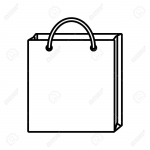DISEGNO BOLSA DE PAPEL GRANDE L 320X140X420MM