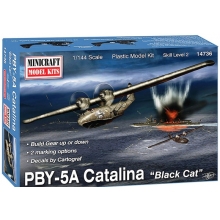 MINICRAFT 14736 1:144 PBY 5/5A CATALINA WITH 2 MARKING OPTIONS USN