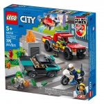 LEGO 60319 CITY RESCATE DE BOMBEROS Y PERSECUCION POLICIACA