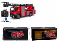 HUINA 1561 1:14 R C DIE CAST METAL FIRE FIGHTING TRUCK