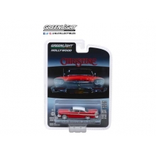 GREENLIGHT 44840 1958 PLYMOUTH FURY EVIL VERSION WITH BLACKED OUT WINDOWS CHRISTINE 1983 *HOLLYWOOD SERIES 24*, RED/WHITE