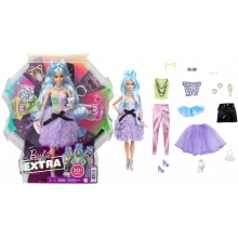 MATTEL GYJ69 BARBIE EXTRA DELUXE MUECA ARTICULADA CON PELI AZUL