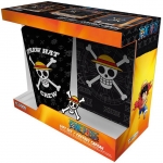 ABYSSE ONE PIECE SKULL GLASS + PIN + NOTEBOOK GIFTSET
