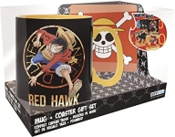 ABYSSE ONE PIECE LUFFY AND SABO MAGIC MUG AND COASTER GIFT SET
