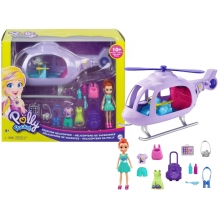MATTEL GKL59 POLLY POCKET SUPERHELICOPTERO DE VIAJE