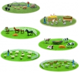 NEWRAY 05517 FARM ANIMALS SET ( 6 ASTD )
