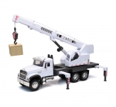 NEWRAY 17206 1:18 MACK GRANITE TRUCK W EXTENDABLE CRANE & CRATES