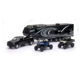 NEWRAY 37046 D C PICK UP TOY HAULER W POLARIS VEHICLES SET