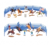 NEWRAY 38575 WESTERN RODEO DELUXE SET ( 2 ASTD )