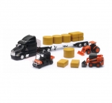 NEWRAY 33363A 77700-08700 D C KUBOTA FARM VEHICLE W PBT FLATBED TRUCK SET