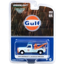 GREENLIGHT 30275 1:64 1969 CHEVROLET C 30 DUALLY WRECKER GULF OIL WELDING