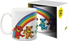 AQUARIUS 56739 GRATEFUL DEAD DANCING BEARS & RAINBOW 11OZ MUG