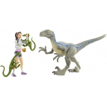 MATTEL HBY64 JURASSIC WORLD JURASSIC WORLD YAZ VELOCIRAPTOR COMPYS & COMPASS