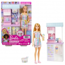 MATTEL HCN46 BARBIE I CAN BE MEDIA ICE CREAM PARLOR PLAYSET
